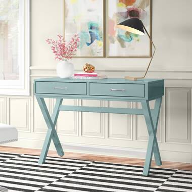 Turquoise writing online desk